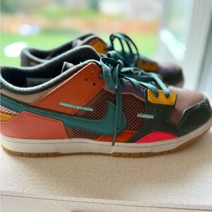 NIKE Dunk Low Scrap Archeo Brown Green Mulit sneaker
